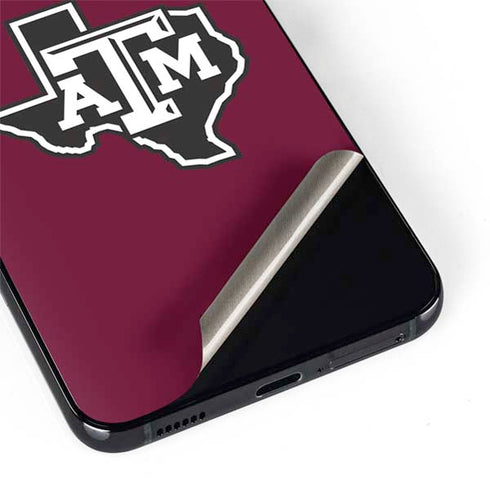 Texas A&M University Black Logo Galaxy S22 Skin